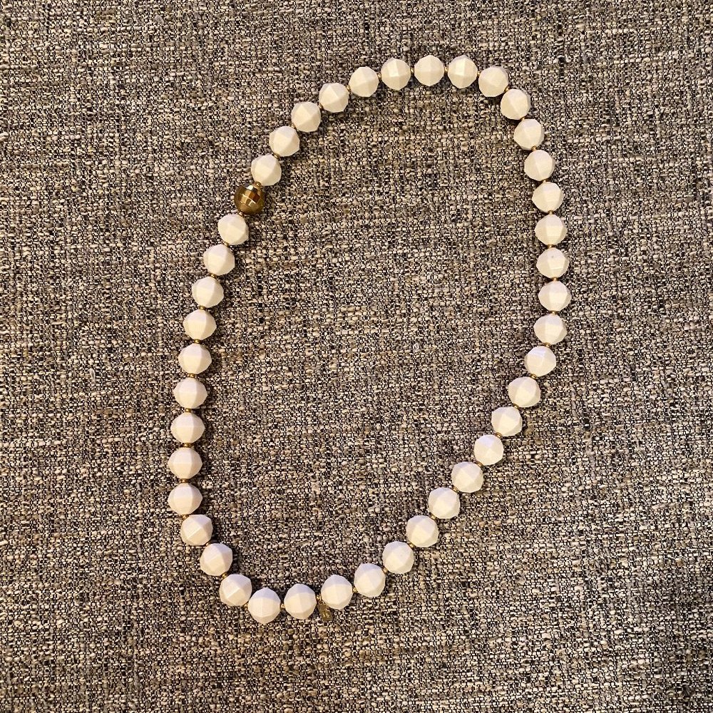 Kate Spade Off White Chunky Bead Necklace - Picture 1 of 2